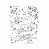 Схема вузла: Chassis electrical equipment(1/2) для Kawasaki ZX1200 Ninja ZX-12R