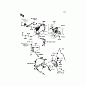 Схема вузла: Радіатор для Kawasaki EX250 Ninja 250