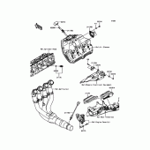 Схема узла: Fuel Injection для Kawasaki ZX1000 Ninja ZX-10R ABS