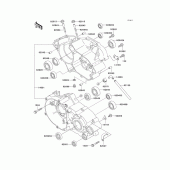 Схема вузла: Картер двигуна для Kawasaki KX85 KX85