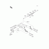 Схема вузла: Задній важіль (Маятник) для Kawasaki EJ650 W650