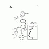 Схема вузла: Панель приладів для Kawasaki BN125 Eliminator