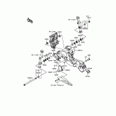 Схема вузла: Задній важіль (Маятник) для Kawasaki ZX1000 Ninja H2R
