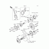 Схема вузла: Колінчастий вал для Kawasaki VN1600 Vulcan 1600 Nomad