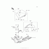 Схема узла: Сиденье для Kawasaki EX650 Ninja 650