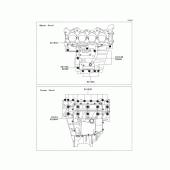 Схема узла: Болты картера двигателя для Kawasaki ZX600 Ninja ZX-6R