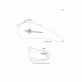 Схема вузла: Decals(black)(a2h/a3h) для Kawasaki VN1600 VN1600 Classic