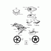 Схема вузла: Наклейка (Зелений) (LGFA) для Kawasaki EX250 Ninja 250