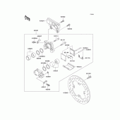 Схема вузла: Заднє гальмо (b1/b2) для Kawasaki ZX1200 Ninja ZX-12R