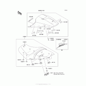 Схема вузла: Seat (Ecf/ecfa) для Kawasaki ZX1400 Ninja ZX-14R