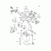 Схема вузла: Електроустаткування для Kawasaki KL250 KL250 Super Sherpa