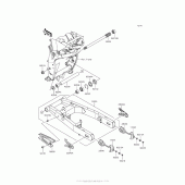 Схема вузла: Задній важіль (маятник) для Kawasaki ZR800 Z800