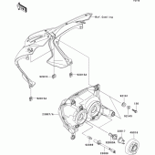 Схема узла: Headlight(s) для Kawasaki ZR750 Z750S