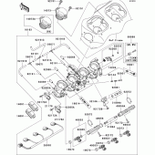 Схема вузла: Throttle для Kawasaki ZX1200 Ninja ZX-12R
