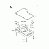 Схема вузла: Oil pan для Kawasaki ZX400 ZZR400