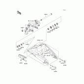 Схема узла: Задний рычаг (Маятник) для Kawasaki KLE650 Versys 650 ABS