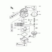 Схема вузла: Комплектуючі карбюратора для Kawasaki ZR1100 Zephyr 1100