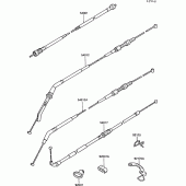 Схема узла: Тросики для Kawasaki ZX1000 ZX-10