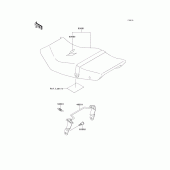 Схема вузла: Сидіння для Kawasaki EX250 GPX250R