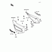 Схема вузла: Side cover для Kawasaki ZG1200 Voyager XII