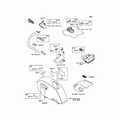 Схема узла: Информационные наклейки для Kawasaki VN1700 Vulcan 1700 Vaquero ABS