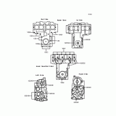 Схема вузла: Болти картера двигуна для Kawasaki ZR750 Zephyr