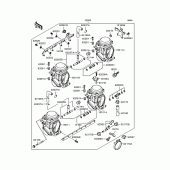 Схема узла: Карбюратор для Kawasaki ZR250 Balius