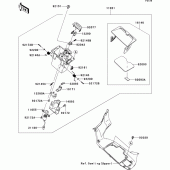 Схема узла: Front box для Kawasaki ZG1400 1400GTR ABS