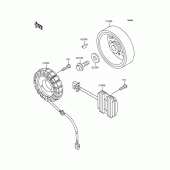 Схема вузла: Генератор для Kawasaki ZR400 ZRX