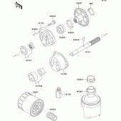 Схема вузла: Масляний насос для Kawasaki ZX750 ZXR750R