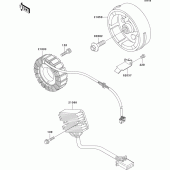 Схема вузла: Генератор для Kawasaki ER500 ER-5