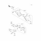 Схема вузла: Taillight(s) для Kawasaki KL250 KLR250