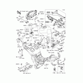 Схема вузла: Chassis electrical equipment(1/2) для Kawasaki ZX1200 Ninja ZX-12R