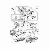 Схема вузла: Електроустаткування для Kawasaki ZR800 Z800 ABS