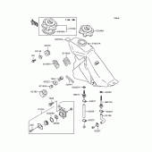 Схема вузла: Паливний бак для Kawasaki KLX250 KLX250ES