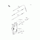 Схема узла: Тросики для Kawasaki KLX250 KLX250S