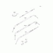 Схема вузла: Троси для Kawasaki EJ650 W650