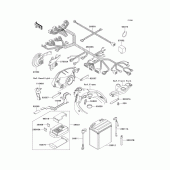 Схема вузла: Електроустаткування для Kawasaki ZX1100 ZZ-R1100