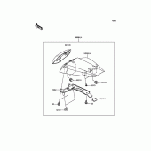 Схема вузла: Заглушка сидіння (Опція) для Kawasaki ZX1000 Ninja ZX-10R