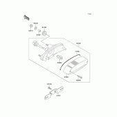 Схема вузла: Задній ліхтар (Стоп-сигнал) для Kawasaki ER500 ER-5