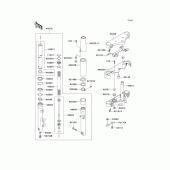 Схема вузла: Передня вилка(1/2) для Kawasaki VN800 Vulcan 800 Classic