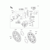Схема узла: Передний тормоз для Kawasaki ER400 ER-4N
