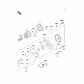Схема вузла: Масляний насос для Kawasaki KL250 KL250 Super Sherpa