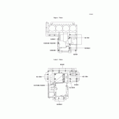 Схема узла: Болты картера двигателя для Kawasaki ZX1100 GPZ1100