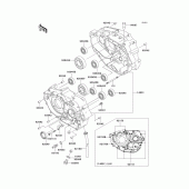 Схема узла: Картер двигателя для Kawasaki KLX300R