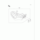 Схема узла: Сиденье для Kawasaki VN750 Vulcan 750