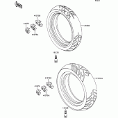 Схема вузла: Шина для Kawasaki ZX1100 ZZ-R1100