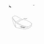 Схема вузла: Сидіння для Kawasaki KMX80 KSR-II