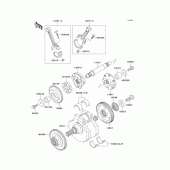 Схема вузла: Колінчастий вал для Kawasaki VN1500 Vulcan 1500 Nomad Fi