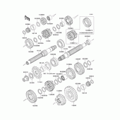 Схема вузла: Трансмісія для Kawasaki ZX636 Ninja ZX-6R